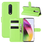 Per OnePlus 8 Litchi Texture Custodia protettiva a vibrazione orizzontale con supporto, slot per schede e portafoglio, For OnePlus 8