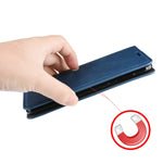 Per OPPO Realme 6 Pro Custodia in pelle con ventosa magnetica per affari retro-pelle con supporto e slot per schede e portafoglio, For OPPO Realme 6 Pro