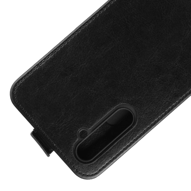 Per OPPO Realme 6 Pro R64 Texture Custodia protettiva in pelle a vibrazione verticale singola con slot per schede e cornice per foto
