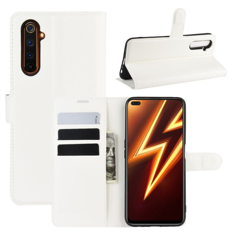 Per OPPO Realme 6 Pro Litchi Texture Custodia protettiva a vibrazione orizzontale con supporto e slot per schede e portafoglio, For Realme 6 Pro, For OPPO Realme 6 Pro