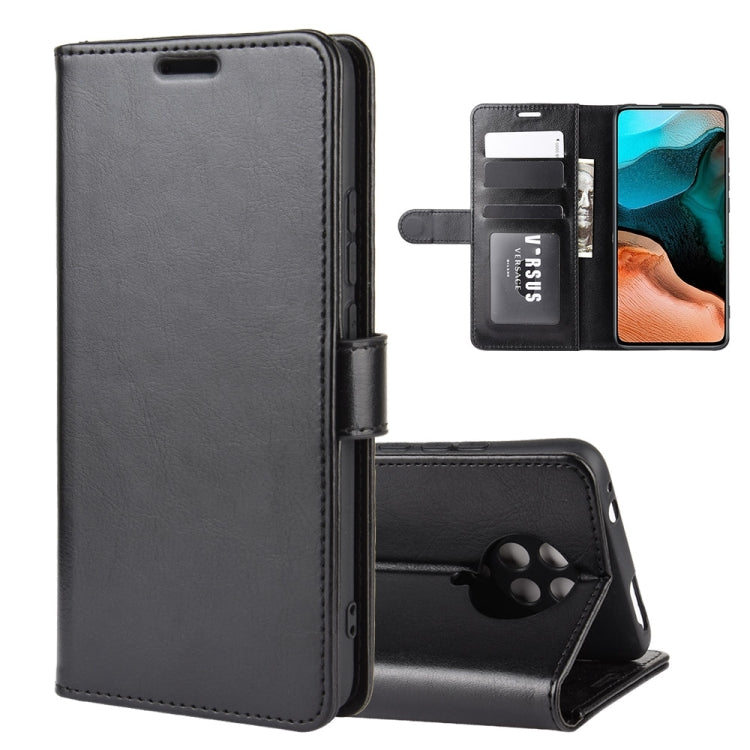Per Xiaomi Redmi K30 Pro R64 Texture Custodia protettiva a vibrazione orizzontale singola con supporto e slot per schede e portafoglio e cornice per foto, For Redmi K30 Pro