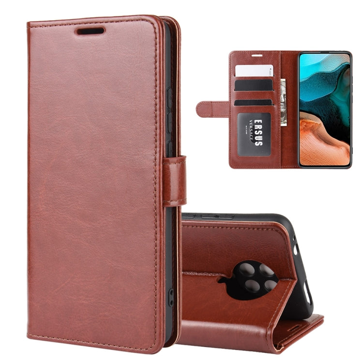 Per Xiaomi Redmi K30 Pro R64 Texture Custodia protettiva a vibrazione orizzontale singola con supporto e slot per schede e portafoglio e cornice per foto, For Redmi K30 Pro