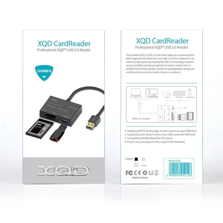 Lettore schede USB 3.0 a XQD e SD Onten 5212B