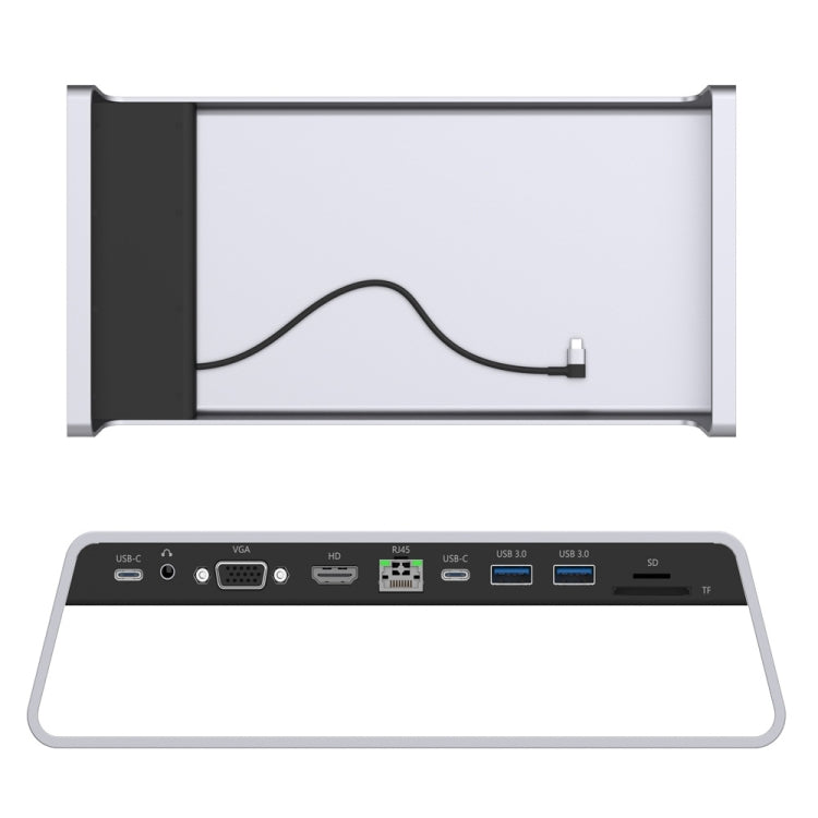 Adattatore Tipo C 11 in 1 con HDMI, VGA, RJ45 e USB 3.0