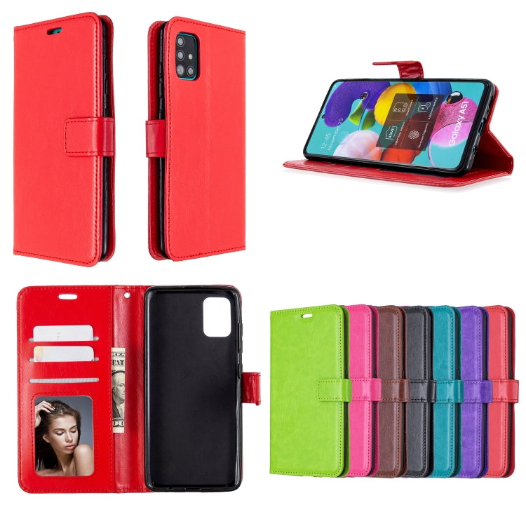 Custodia in pelle per Samsung Galaxy A51 con supporto