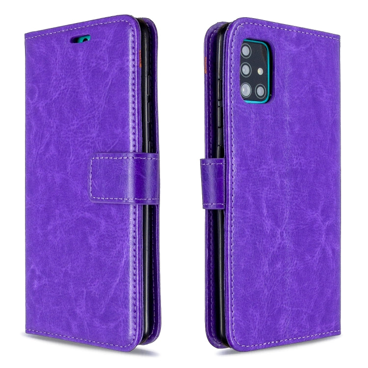 Custodia in pelle per Samsung Galaxy A51 con supporto