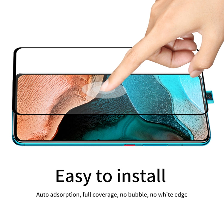 2 PZ ENKAY Hat-Prince Full Glue 0.26mm 9H 2.5D Pellicola a copertura totale in vetro temperato, For Xiaomi Redmi K30/K30 Pro, For Xiaomi Redmi Note 9/Note 9 Pro