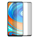 5 PZ ENKAY Hat-Prince Full Glue 0.26mm 9H 2.5D Pellicola a copertura totale in vetro temperato, For Xiaomi Redmi K30/K30 Pro, For Xiaomi Redmi Note 9/Note 9 Pro