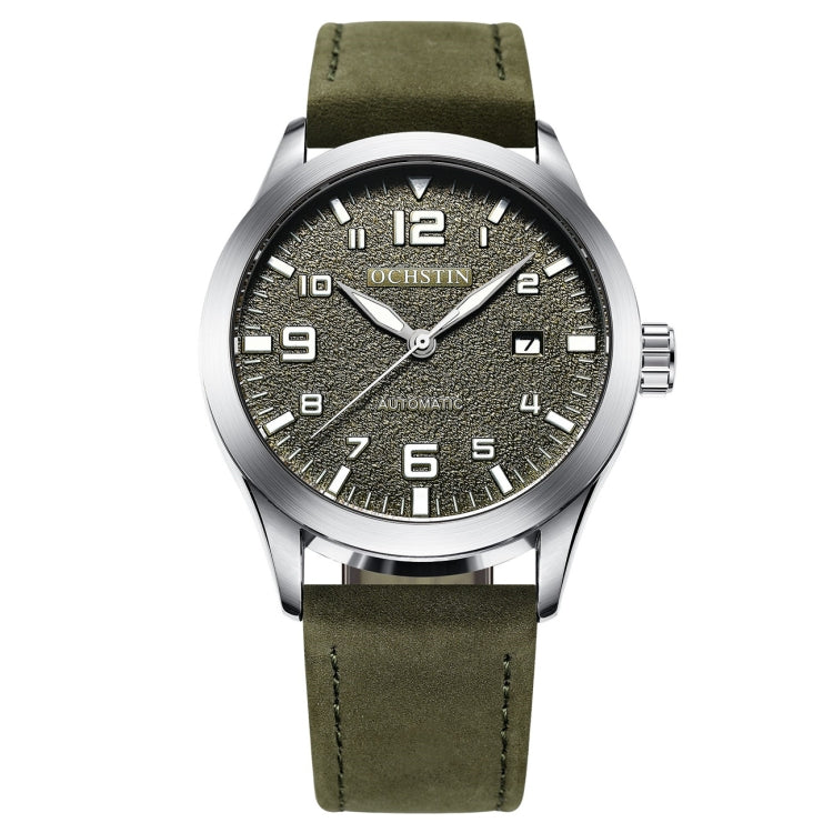 Orologio meccanico uomo con calendario e cinturino in pelle