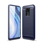 Per custodia in TPU in fibra di carbonio con trama spazzolata XiaomiRedmi Note9, For Redmi Note 9