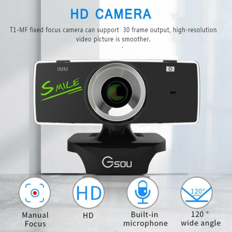 Webcam HD USB con microfono integrato e cancellazione rumore