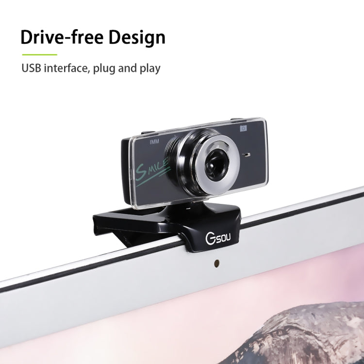 Webcam HD USB con microfono integrato e cancellazione rumore