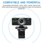 Webcam HD USB con microfono integrato e cancellazione rumore