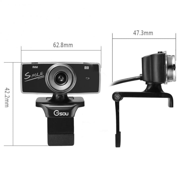 Webcam HD USB con microfono integrato e cancellazione rumore