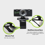 Webcam HD USB con microfono integrato e cancellazione rumore