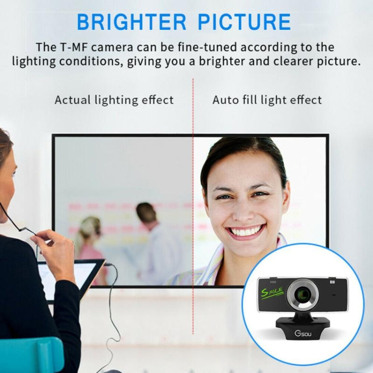 Webcam HD USB con microfono integrato e cancellazione rumore