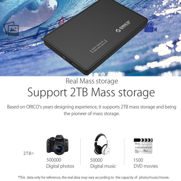 Custodia per disco rigido 2,5" USB 3.0 ORICO 2588US3-V1