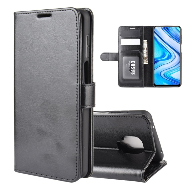 Per Xiaomi Redmi Note 9 Pro R64 Texture Custodia in pelle a vibrazione singola orizzontale con supporto e slot per schede e portafoglio e cornice per foto, For Xiaomi Redmi Note 9 Pro