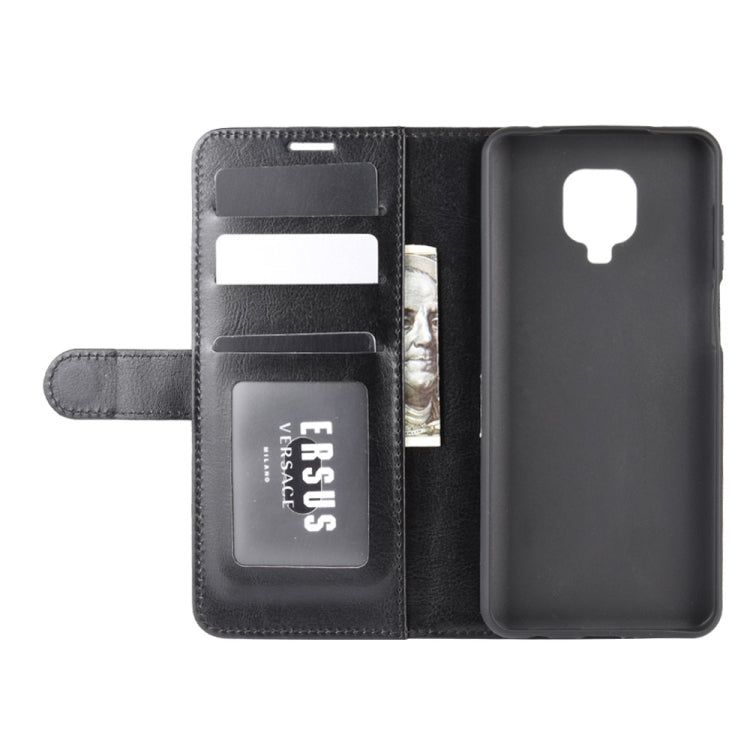 Per Xiaomi Redmi Note 9 Pro R64 Texture Custodia in pelle a vibrazione singola orizzontale con supporto e slot per schede e portafoglio e cornice per foto, For Xiaomi Redmi Note 9 Pro