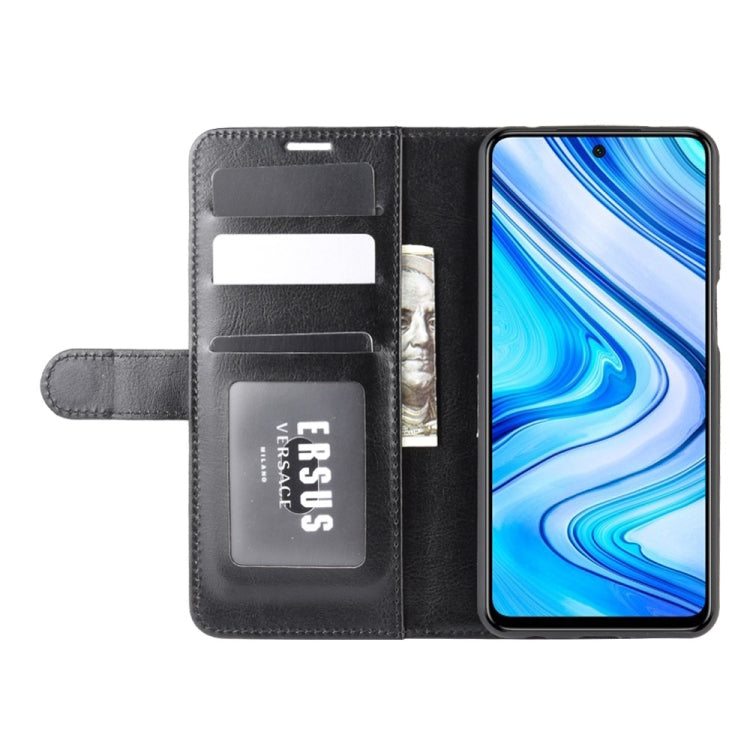 Per Xiaomi Redmi Note 9 Pro R64 Texture Custodia in pelle a vibrazione singola orizzontale con supporto e slot per schede e portafoglio e cornice per foto, For Xiaomi Redmi Note 9 Pro