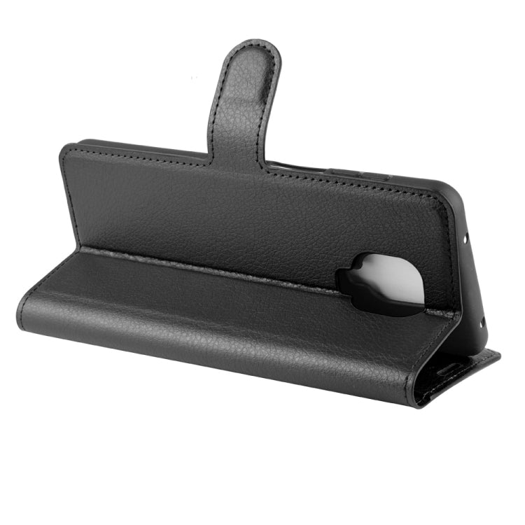 Per Xiaomi Redmi Note 9 Pro/Note 9S/Note 9 Pro Max Litchi Texture Custodia protettiva a vibrazione orizzontale con supporto e slot per schede e portafoglio, For Redmi Note 9 Pro