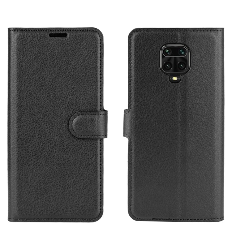 Per Xiaomi Redmi Note 9 Pro/Note 9S/Note 9 Pro Max Litchi Texture Custodia protettiva a vibrazione orizzontale con supporto e slot per schede e portafoglio, For Redmi Note 9 Pro