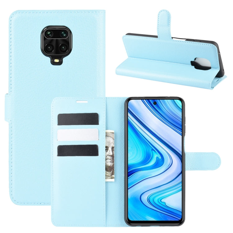 Per Xiaomi Redmi Note 9 Pro/Note 9S/Note 9 Pro Max Litchi Texture Custodia protettiva a vibrazione orizzontale con supporto e slot per schede e portafoglio, For Redmi Note 9 Pro