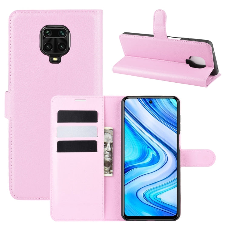 Per Xiaomi Redmi Note 9 Pro/Note 9S/Note 9 Pro Max Litchi Texture Custodia protettiva a vibrazione orizzontale con supporto e slot per schede e portafoglio, For Redmi Note 9 Pro