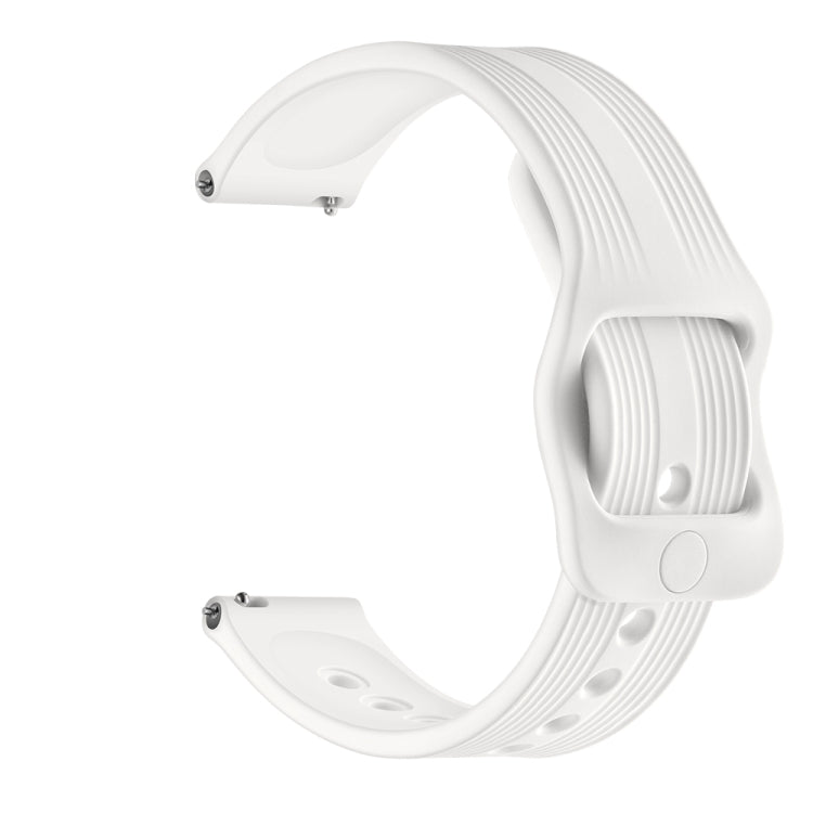 20mm per Huawei Watch GT2 42mm / Galaxy Watch Active 2 / Huami GTS/GTR 42MM cinturino in silicone con fibbia giapponese