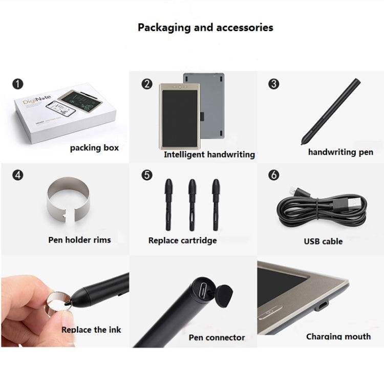 Tavoletta da disegno digitale 9 pollici Bluetooth e USB - immagine 7