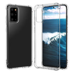 Per Huawei Honor X10 5G Custodia per telefono in TPU trasparente ultra sottile anti-caduta a quattro angoli