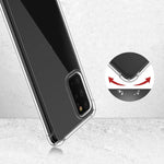 Per Huawei Honor X10 5G Custodia per telefono in TPU trasparente ultra sottile anti-caduta a quattro angoli