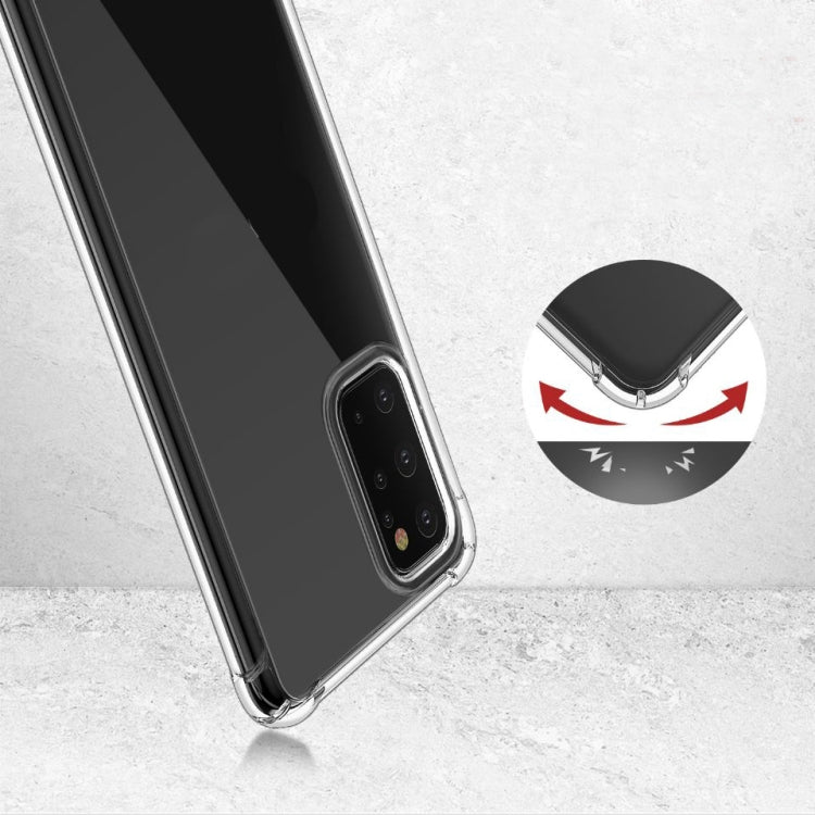 Per Huawei Honor X10 5G Custodia per telefono in TPU trasparente ultra sottile anti-caduta a quattro angoli