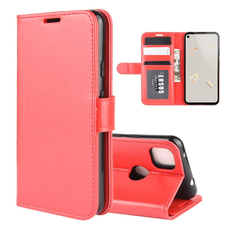 Per Google Pixel 4A R64 Texture Custodia protettiva a vibrazione orizzontale singola con supporto e slot per schede e portafoglio e cornice per foto, For Google Pixel 4A