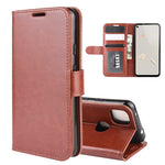 Per Google Pixel 4A R64 Texture Custodia protettiva a vibrazione orizzontale singola con supporto e slot per schede e portafoglio e cornice per foto, For Google Pixel 4A