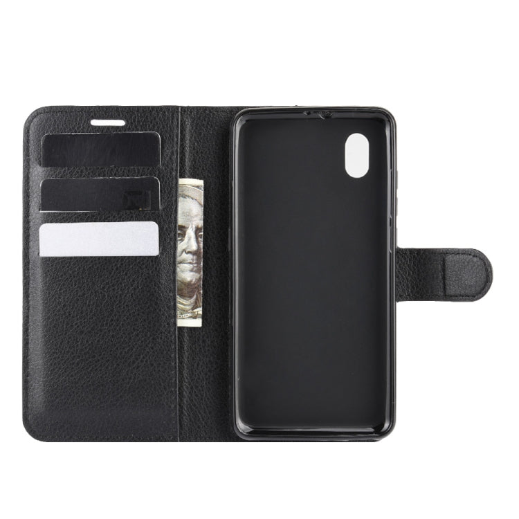 Per alcatel 1B (2020) Custodia protettiva a vibrazione orizzontale Litchi Texture con supporto e slot per schede e portafoglio, For alcatel 1B (2020)