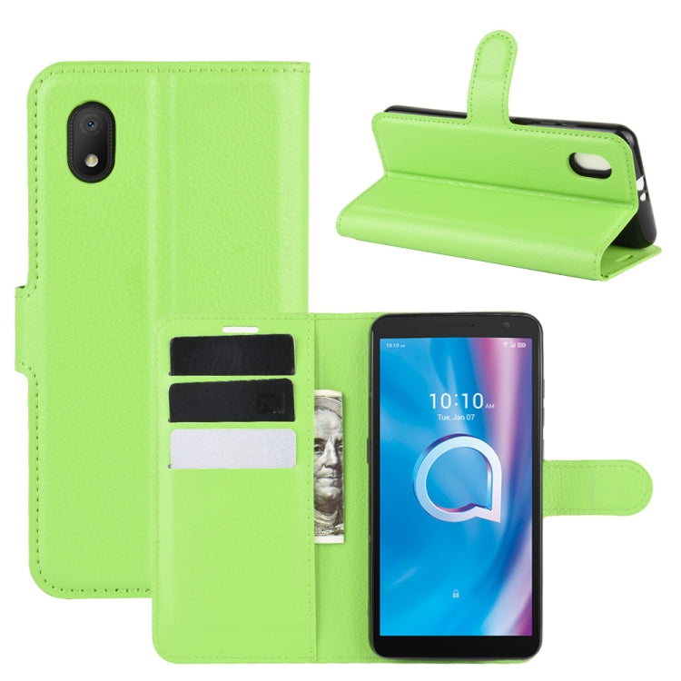 Per alcatel 1B (2020) Custodia protettiva a vibrazione orizzontale Litchi Texture con supporto e slot per schede e portafoglio, For alcatel 1B (2020)