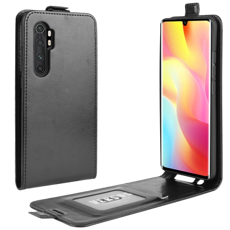 Per Xiaomi Mi Note 10 Lite 5g R64 Texture Custodia protettiva in pelle a vibrazione verticale singola con slot per schede e cornice per foto, For Xiaomi Mi Note 10 Lite