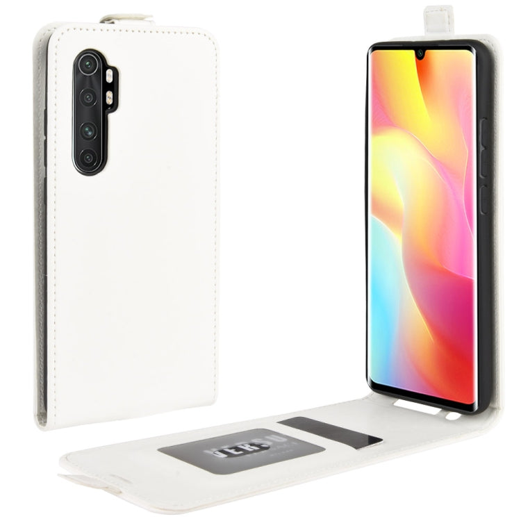Per Xiaomi Mi Note 10 Lite 5g R64 Texture Custodia protettiva in pelle a vibrazione verticale singola con slot per schede e cornice per foto, For Xiaomi Mi Note 10 Lite