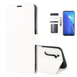 Per OPPO Realme 6 R64 Texture Custodia protettiva a vibrazione orizzontale singola con supporto e slot per schede e portafoglio e cornice per foto, For OPPO Realme 6