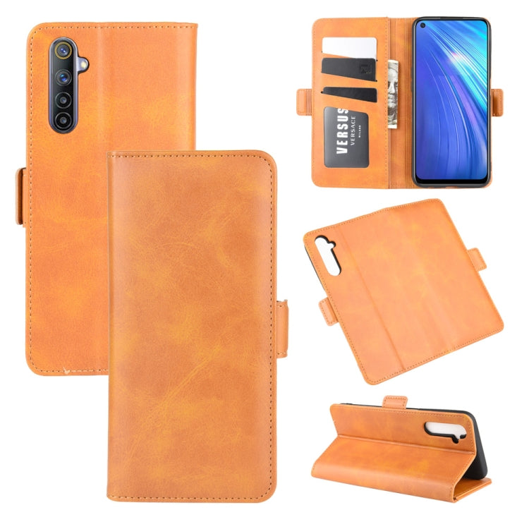 Per OPPO Realme 6 Custodia in pelle a vibrazione orizzontale con fibbia magnetica a doppio lato con supporto e slot per schede e portafoglio, For OPPO Realme 6