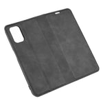 Per OPPO A72 Custodia in pelle con ventosa magnetica per affari retro-pelle con supporto e slot per carte e portafoglio, For OPPO A72