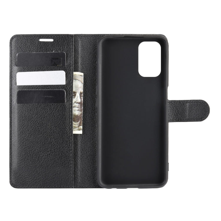 Per OPPO A72/A52 Litchi Texture Custodia protettiva a vibrazione orizzontale con supporto e slot per schede e portafoglio, For OPPO A72