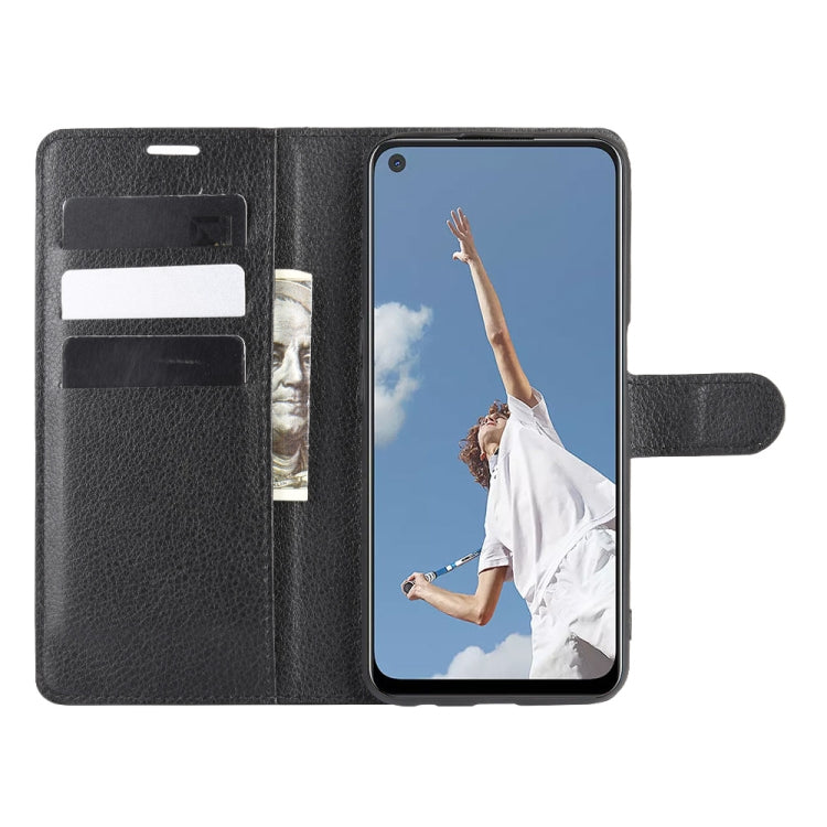 Per OPPO A72/A52 Litchi Texture Custodia protettiva a vibrazione orizzontale con supporto e slot per schede e portafoglio, For OPPO A72