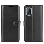 Per OPPO A72/A52 Litchi Texture Custodia protettiva a vibrazione orizzontale con supporto e slot per schede e portafoglio, For OPPO A72