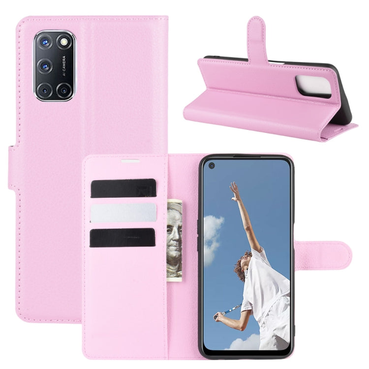 Per OPPO A72/A52 Litchi Texture Custodia protettiva a vibrazione orizzontale con supporto e slot per schede e portafoglio, For OPPO A72