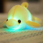 Cuscino luminoso a LED con peluche delfino 32 cm