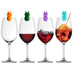 Set 5 bicchieri da vino in silicone a forma di ananas