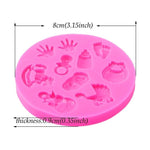 Stampo in silicone a forma di mano per dolci 15x10 cm