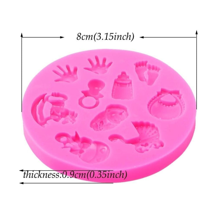 Stampo in silicone a forma di mano per dolci 15x10 cm